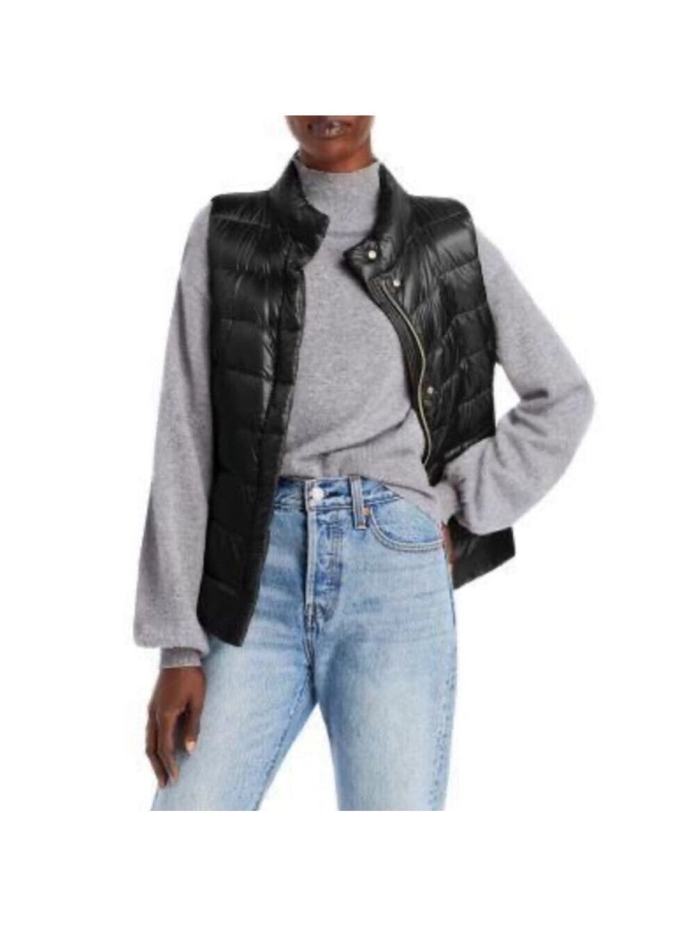NWT Women's Herno Black Ultralight Giulia Down Vest Standard S-4